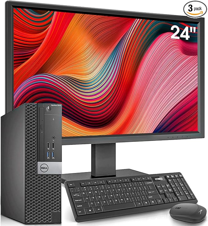 Dell OptiPlex Desktop Computer with 24 inch Monitor PC & Bundle, i7-6700 3.4GHz,16GB Ram New 512GB SSD,Intel AC7260 Built-in WiFi Bluetooth,HDMI,Refurbished Desktop,Windows 10 Pro (Renewed), Black Dell OptiPlex Desktop Computer with 24 inch Monitor PC & Bundle, i7-6700 3.4GHz,16GB Ram New 512GB SSD,Intel AC7260 Built-in WiFi Bluetooth,HDMI,Refurbished Desktop,Windows 10 Pro (Renewed), Black