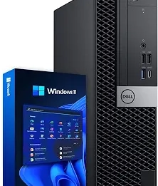 Dell Windows 11 Desktop Computer OptiPlex 5060 | Intel Core i5-8500 Six Core (4.3GHz Turbo) | 16GB DDR4 RAM | 500GB SSD Solid State + 1TB HDD | WiFi + Bluetooth | Home or Office PC (Renewed)
