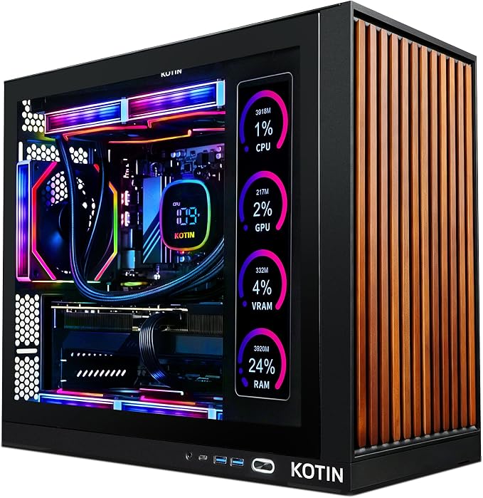 KOTIN Prebuilt Gaming PC RTX 5070 12GB, Ryzen 7 9700X, 32GB DDR5, 1TB SSD KOTIN Prebuilt Gaming PC RTX 5070 12GB, Ryzen 7 9700X, 32GB DDR5, 1TB SSD
